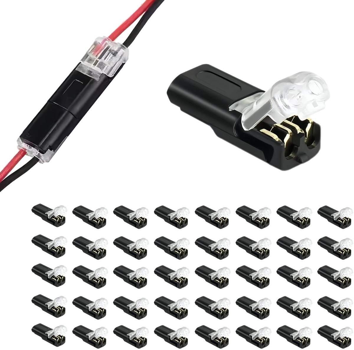 Omgoods - 40 Stuks Waterdichte 2-Pins Elektrische Connectoren