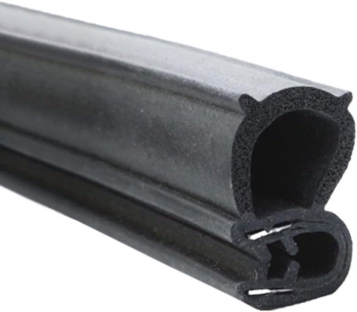 5 meter autodeurrandbeschermers U-vormige randafwerking rubberen afdichting beschermer strippende weerstrip met zijlamp voor boot, bestelwagen, vrachtwagen 10mm x 17mm