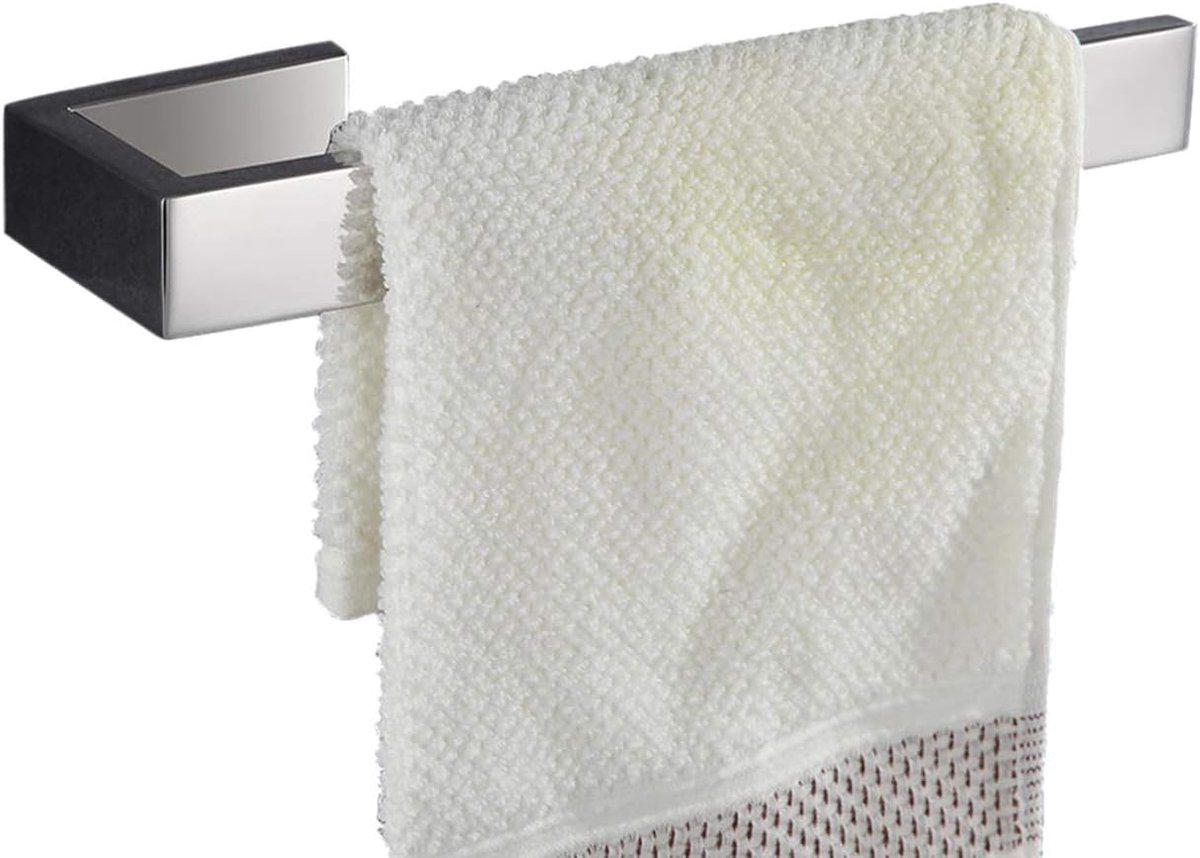 Handdoekstang Handdoekhouder zonder deksel Open SUS 304 Roestvrij Staal Spiegel Gepolijst Badkamer Keuken Wasdoekhouder Wandmontage Accessoires
