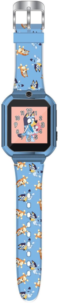 Accutime Kinderhorloge Bluey - Smartwatch Kind - Kinderhorloge met Spelletjes - Smartwatch Kinderen - Selfie Camera - Blauw