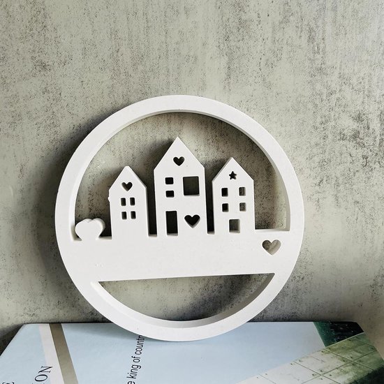Mal huis, huizen siliconen vormen, gietvormen huizen, gemakkelijk uit de vorm te halen, kan worden hergebruikt, siliconen mallen gietvormen huis, huis, siliconen vorm en siliconen vorm — afbeelding 3