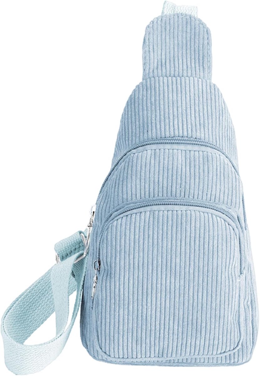 Borsttas voor dames, borsttas van corduroy, kleine sporttas, schoudertas met verstelbare riem, voor outdoorsport, reizen, winkelen