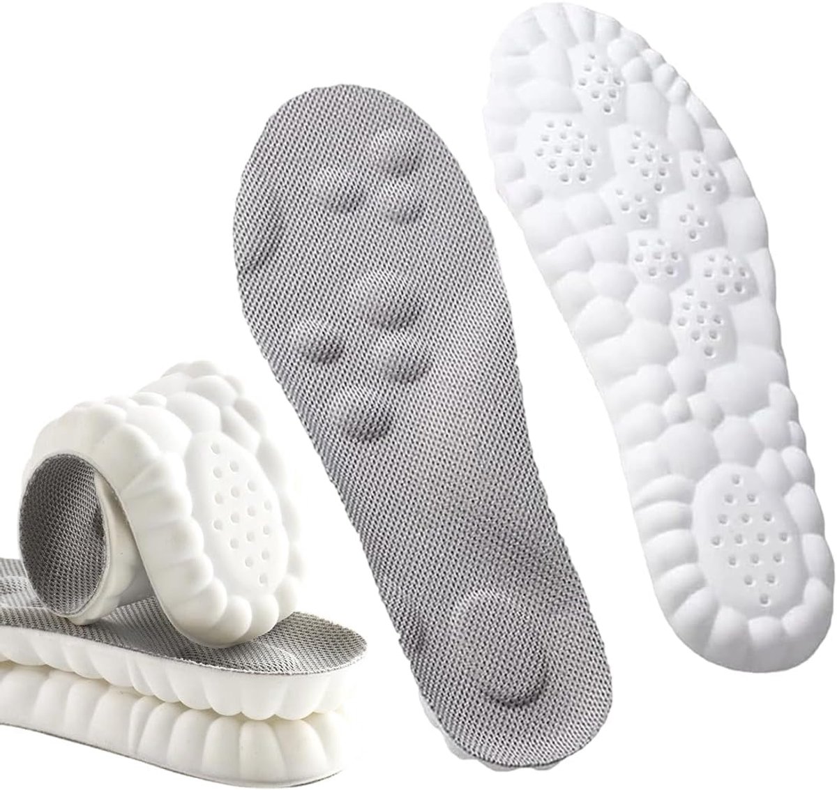 Inlegzolen, inlegzolen ter verhoging van de hoogte, ademend, inlegzolen voor heren en dames, inlegzolen, werkschoenen, ideaal voor sport en dagelijks gebruik