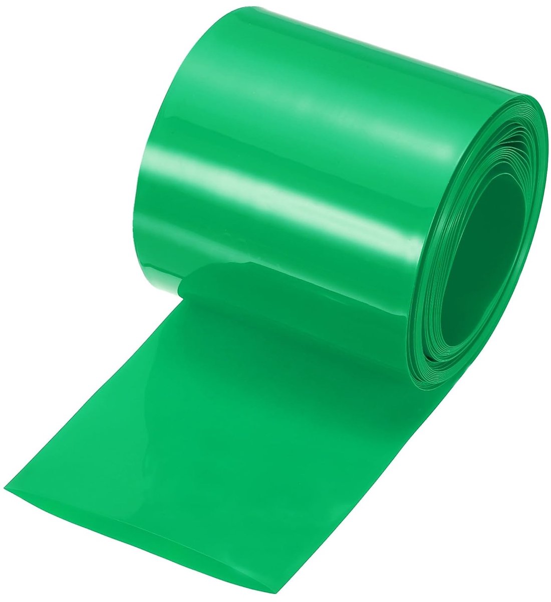 PVC krimpkous, 2,5 m lengte, 54 mm diameter, 85 mm platte breedte isolatieslang, waterdichte beschermslang, krimpverhouding 2:1, krimpkousen voor accu batterijen set, groen