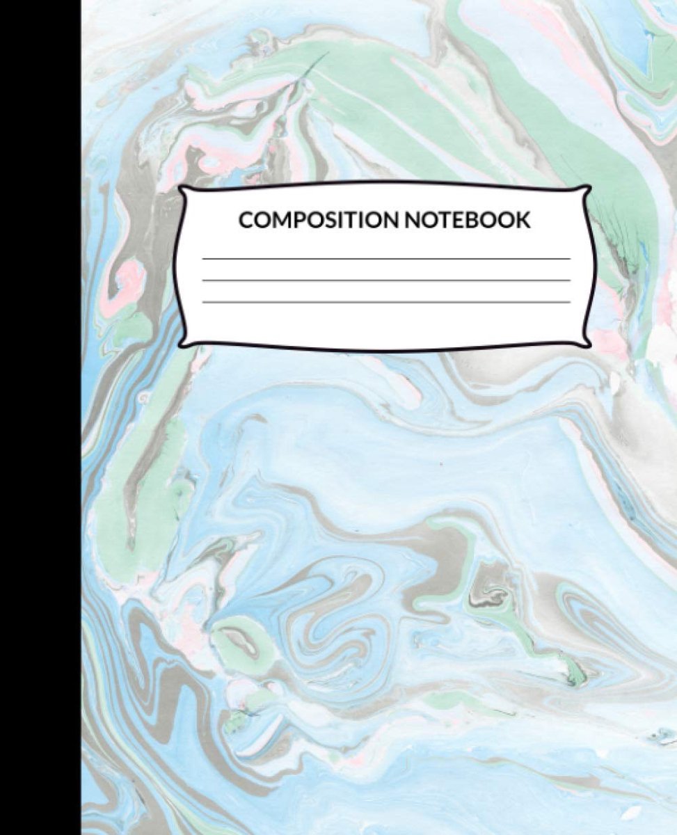 Notebook: Wide Ruled Lined Paper Notebook Journal (Marble)