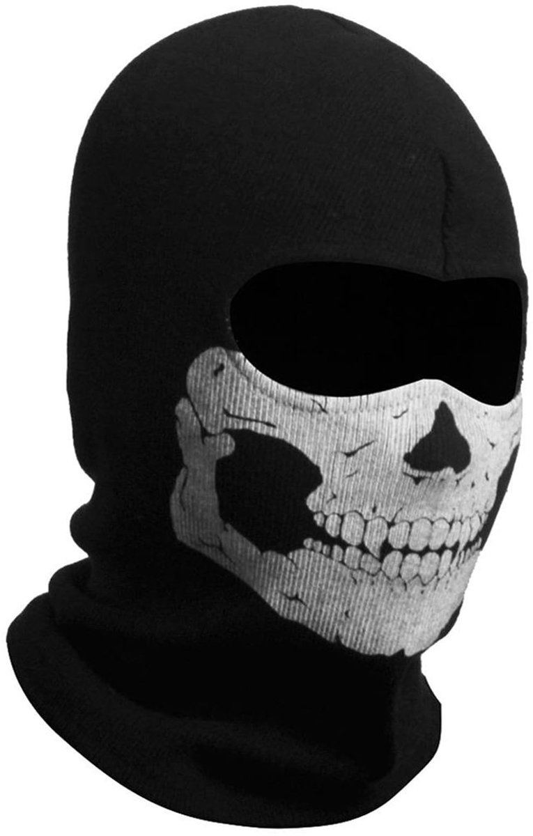 SolidKeus - Skelet Balaclava Masker voor Cosplay en Outdoor Activiteiten