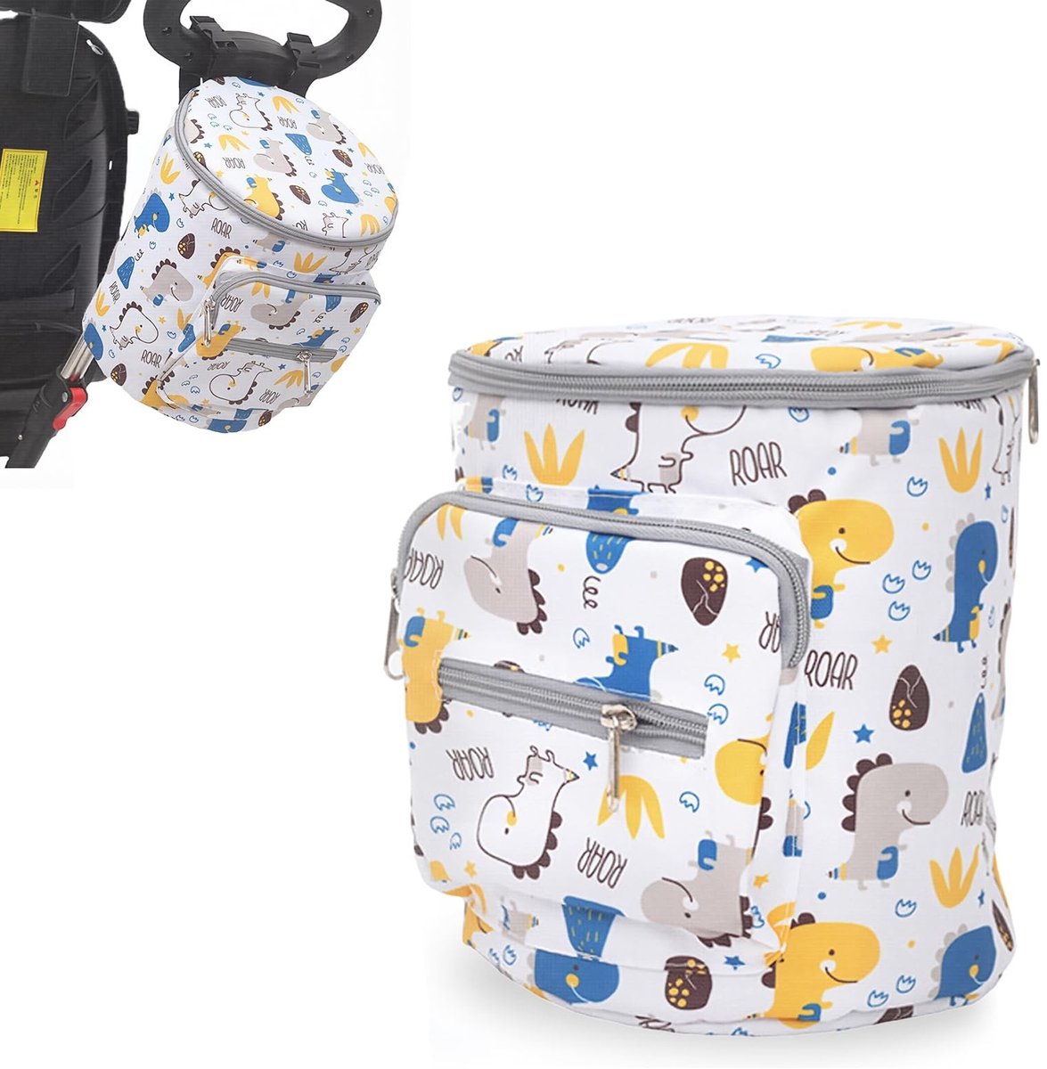 SolidKeus - Kinderen Fiets Handlebar Tas met Twee Plastic Sluitingen
