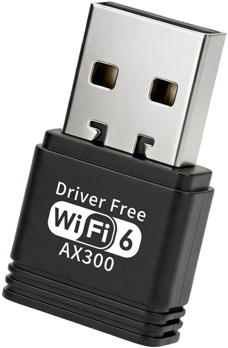 casalora-Draadloze WiFi 6-netwerkadapter zonder drivers – 286 Mbps – 2,4 GHz – Nano-mini ontwerp – Ondersteunt OFDMA/BSS Color/Beamforming – Compatibel met Windows 11/10/7 – Universeel voor laptops en desktops