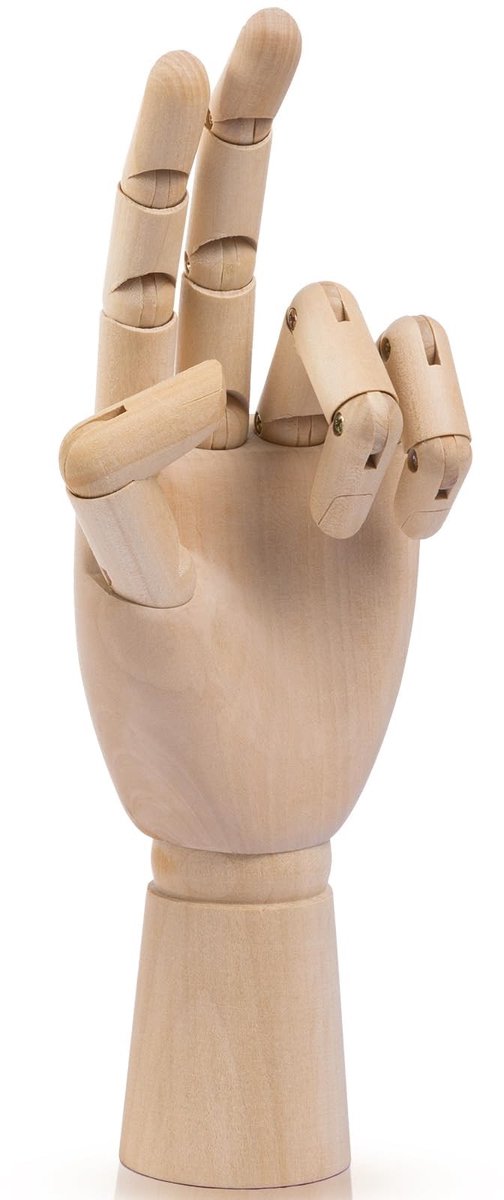 SolidKeus - Houten Mannequin voor Tekenen en Schilderen, 10 Inch