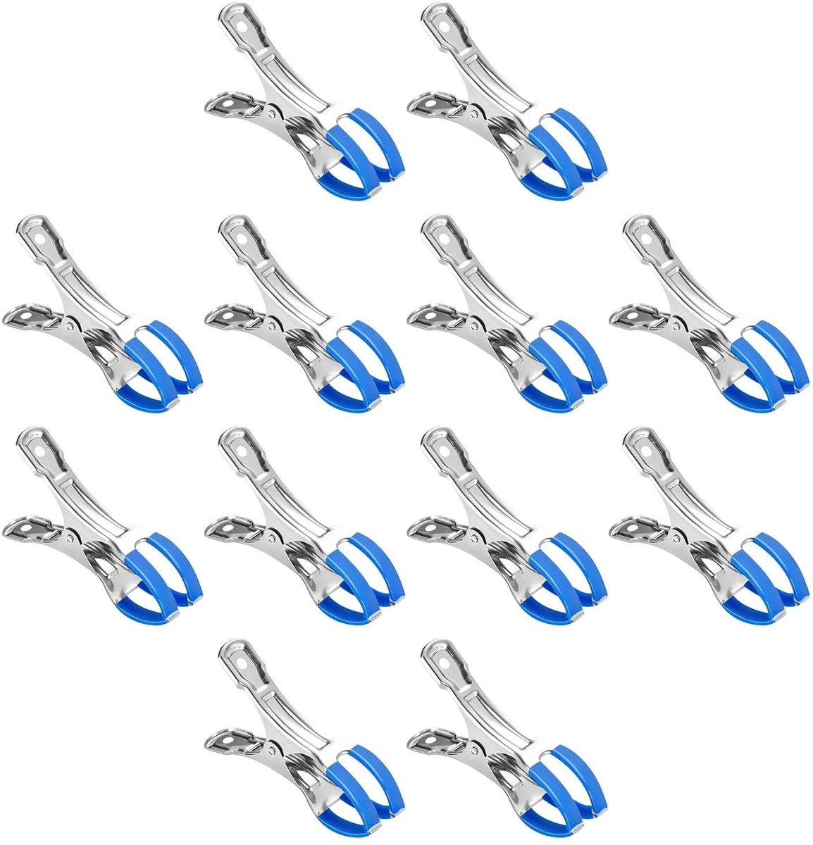 SolidKeus - Set van 12 Metalen Klemmen voor Zwembadafdekking