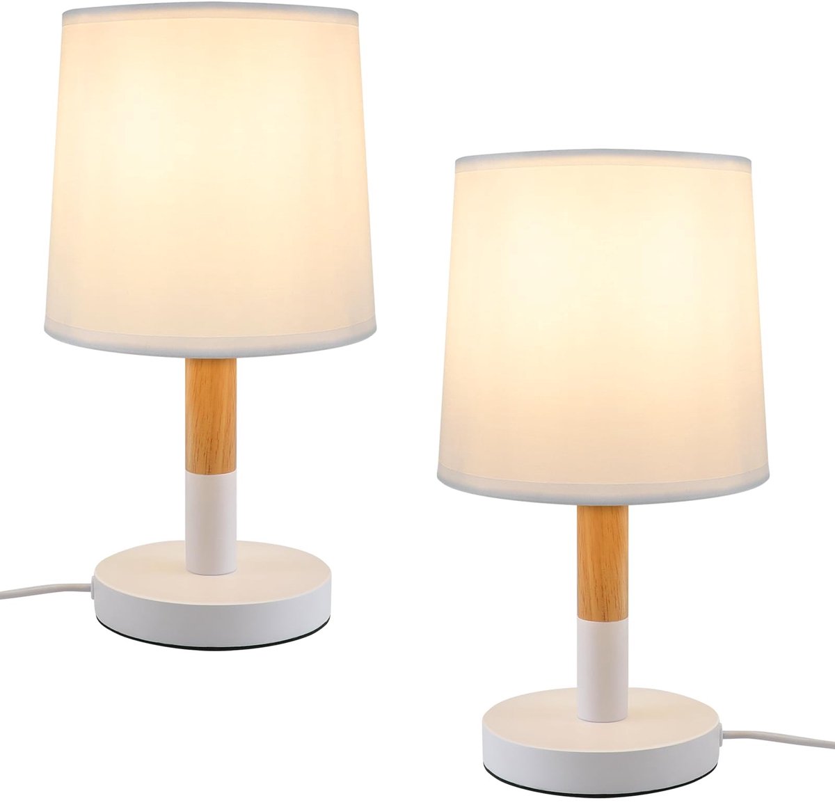 SolidKeus - Set van 2 Tafellampen voor Slaapkamer en Woonkamer