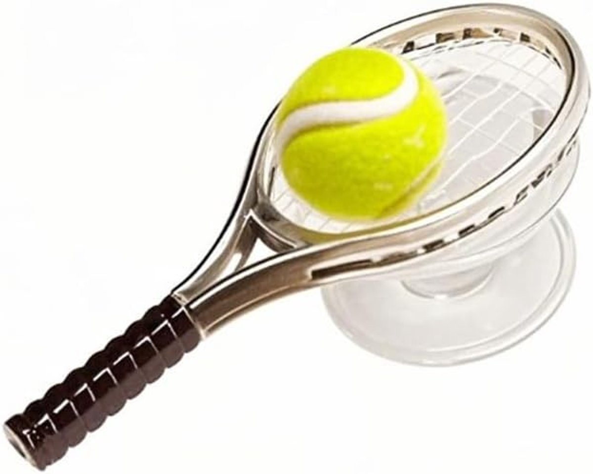 Vouwbare Telefoon Ringhouder met Tennisracket Ontwerp - Universele Grip en Stand voor Smartphones en Tablets