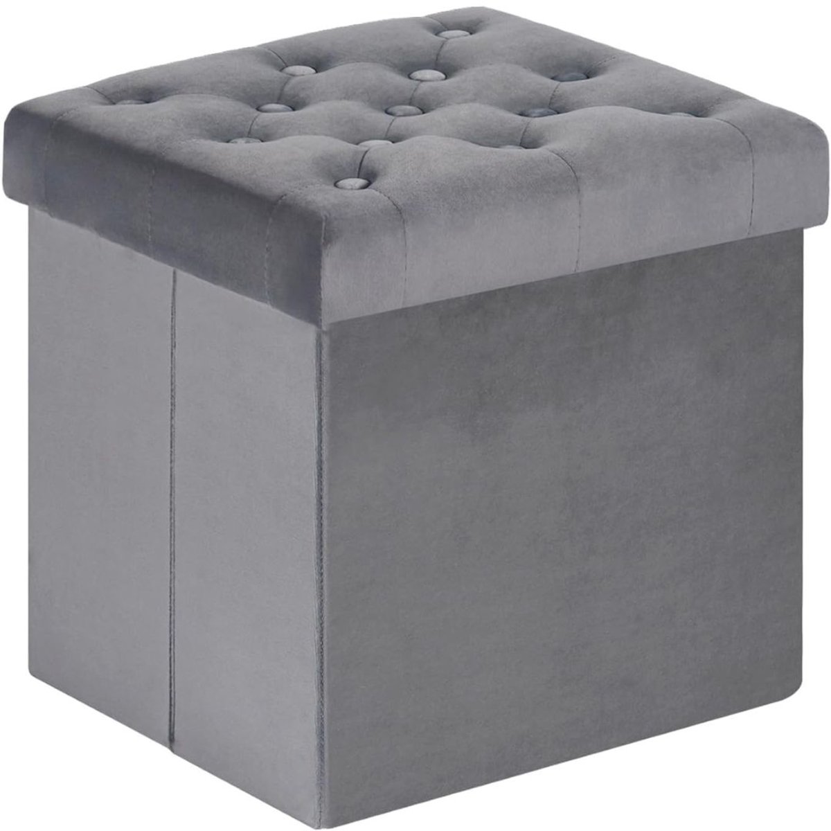 NIVA® Dekenkist - Opbergbox - Speelgoedkist - Grijs - 80cm x 40cm x 40cm