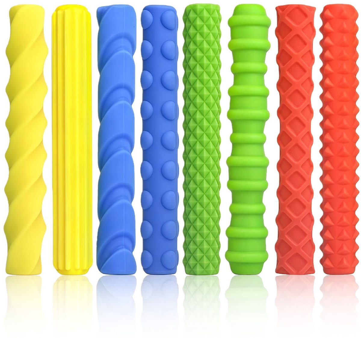 SolidKeus - Set van 8 Siliconen Schrijfhulpen