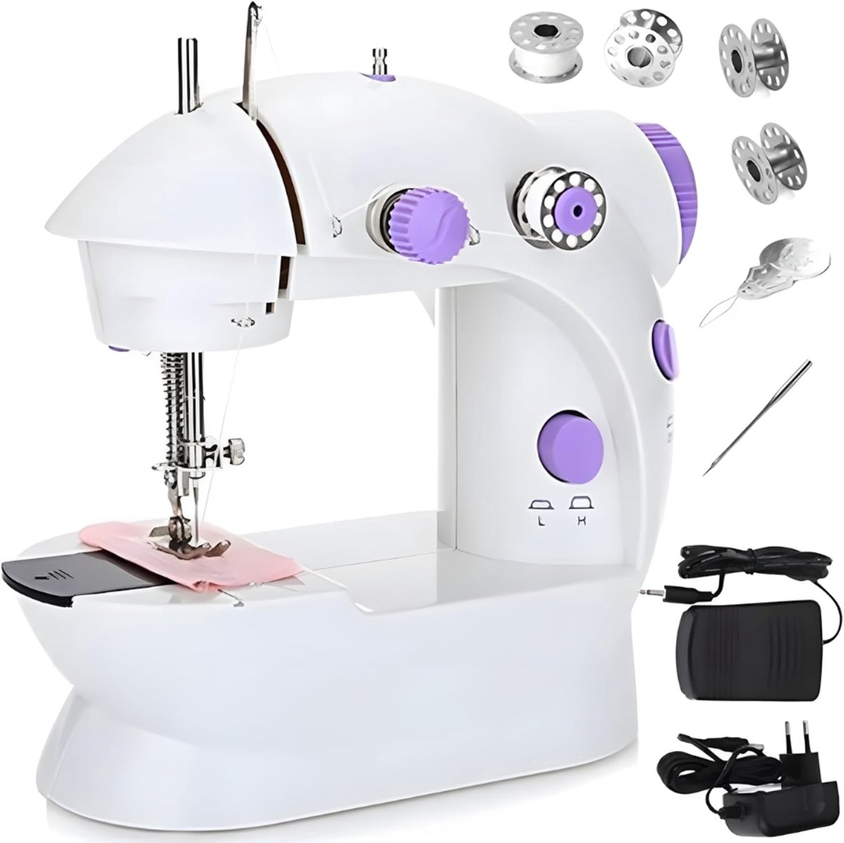 ZRNS® Handnaaimachine - Draaibare Naaiset - Compacte Naaimachine - 230 V - 2 Snelheden