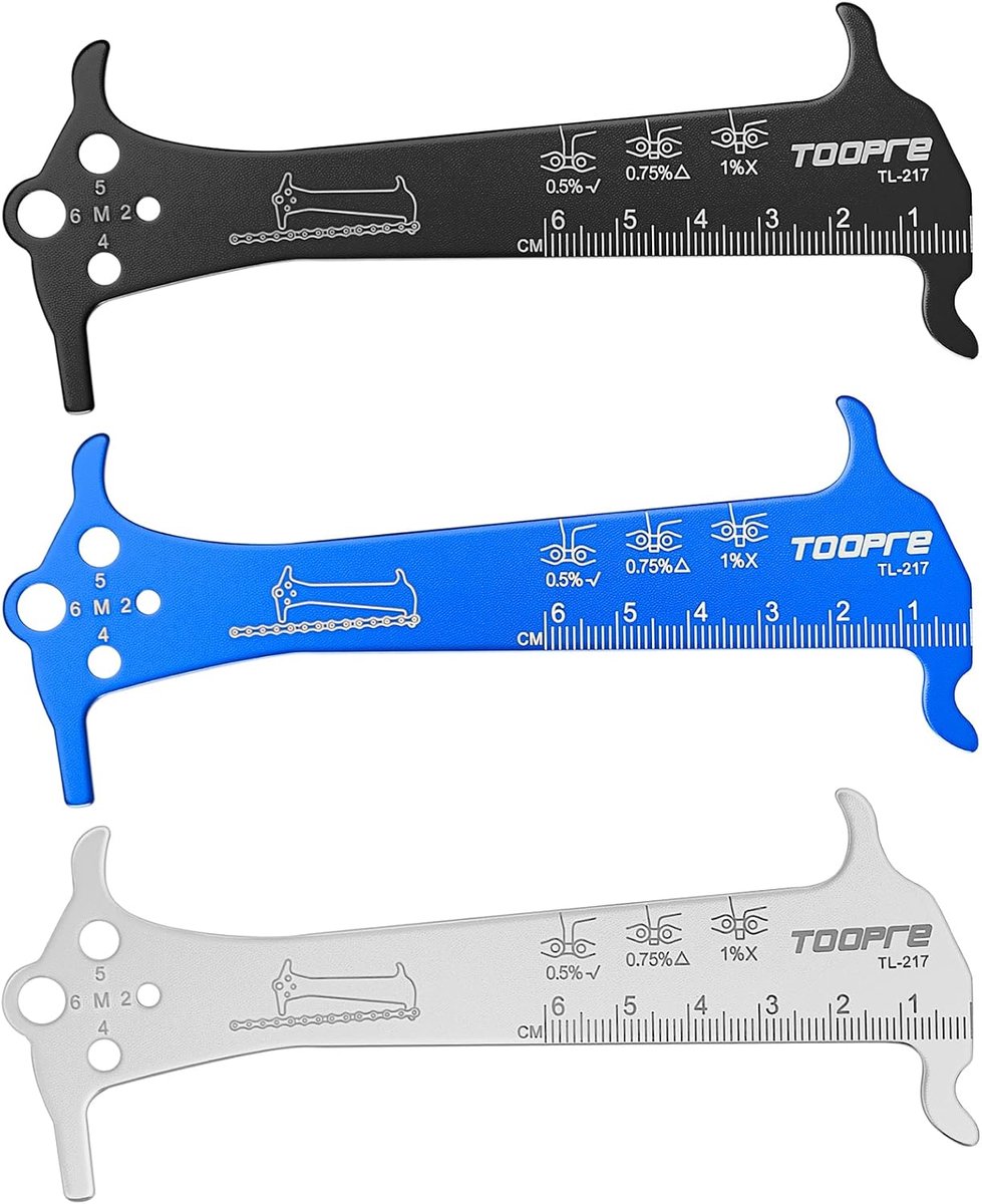 3 PcsChain Slijtage Tool - Fiets Ketting Checker Tool - Roestvrij Staal Bike Chain Slijtage Indicator Gereedschap Voor Fiets Fietskettingen Checker Kit - Multitool voor kettingmeter - fiets MTB