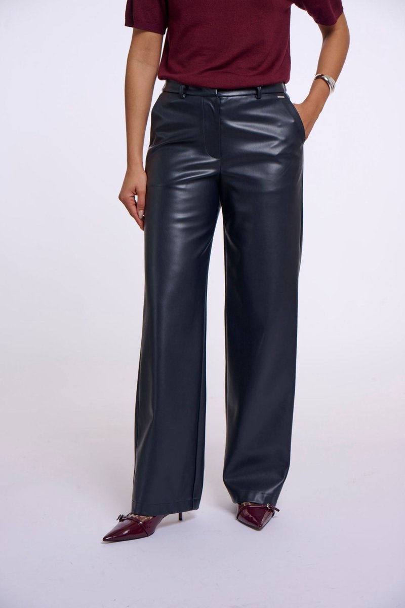 Rino & Pelle Broeken - Georgina straight leg trousers - Effen