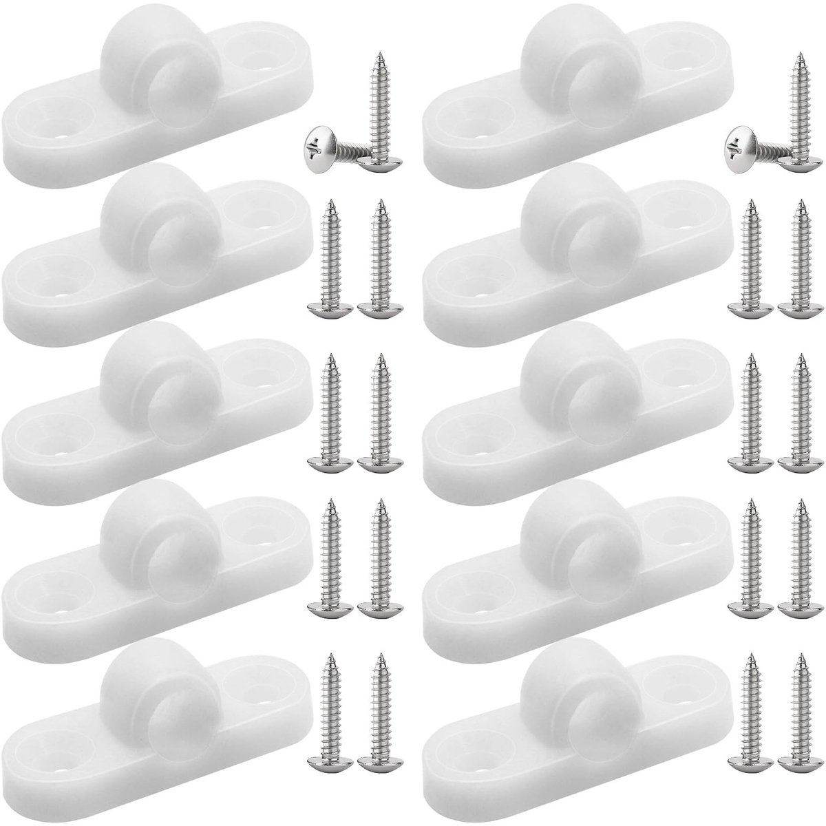 Omgoods - Set van 10 Luifelogen voor Camper en Caravans met Schroeven