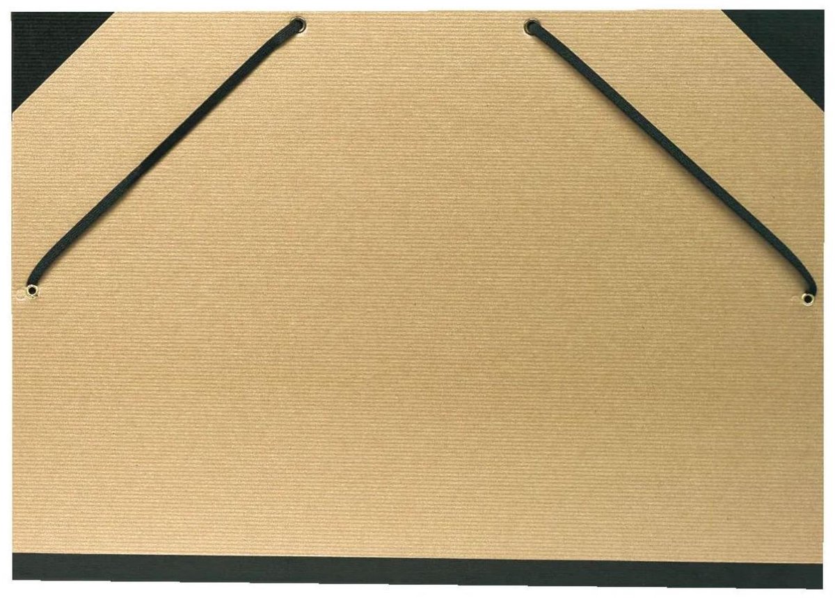 Exacompta Tekenmap – A3 – 32 x 45 cm – Tekenetui met elastiek – Documententas – Kraft – Bruin