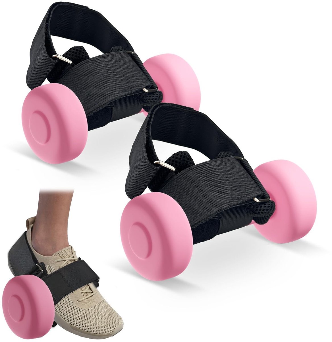 SolidKeus - Dumbbell Voetbevestiging met Verstelbare Enkelsluitingen