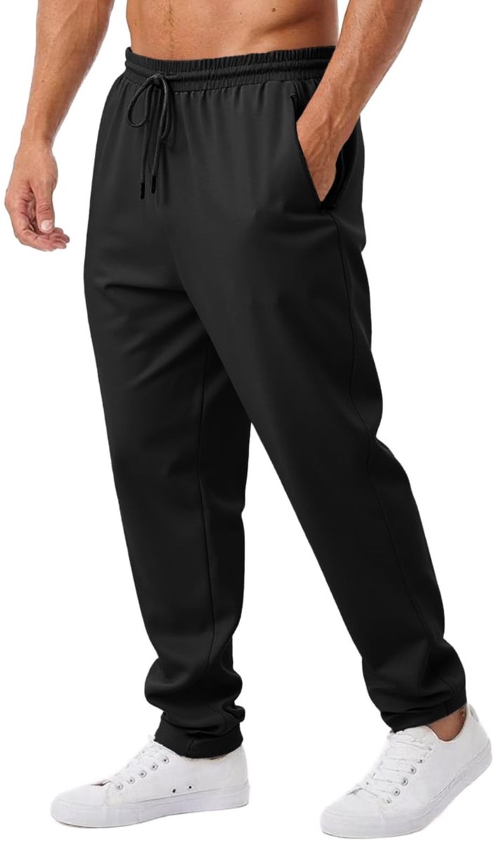 SolidKeus - Heren Regular Fit Joggingbroek met Ritszakken