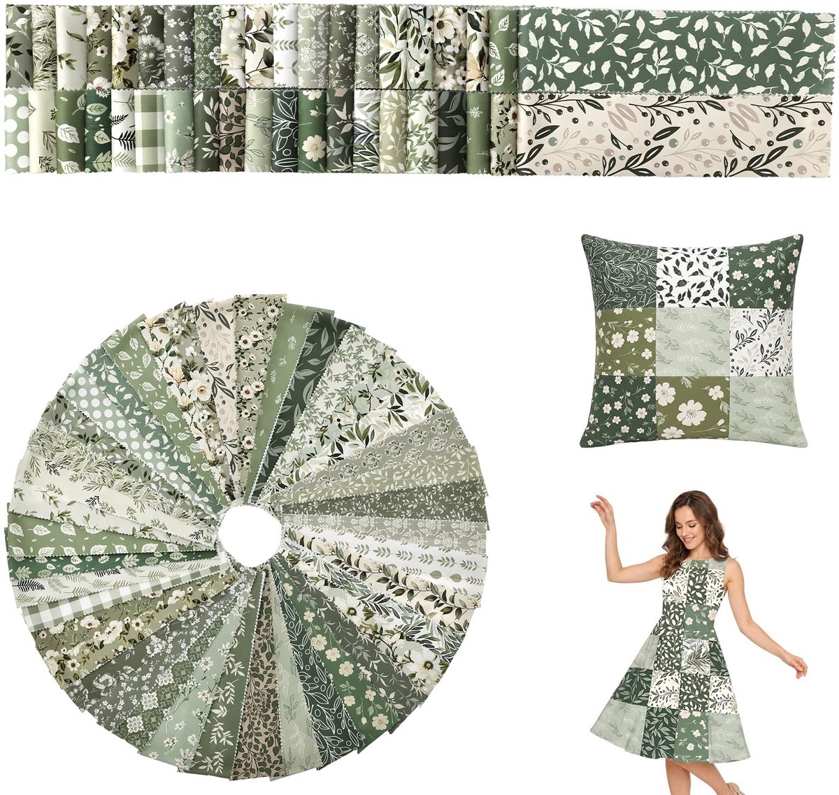 SolidKeus - Jelly Roll Stofstrips 80/84 Pre-Cut voor Quilten en Creatieve Projecten
