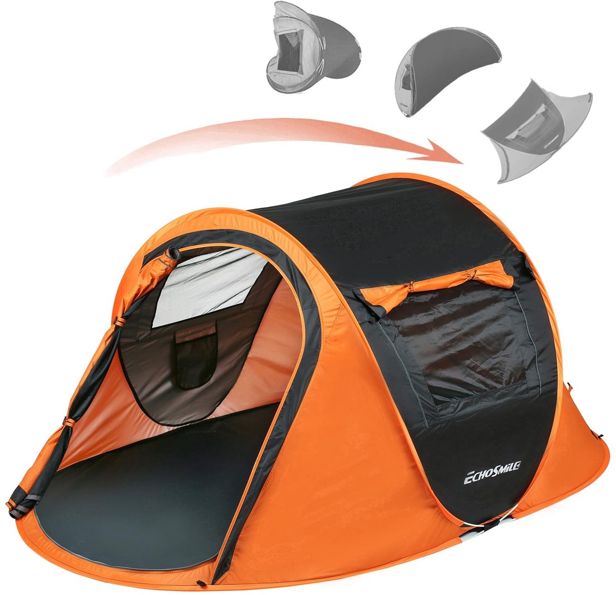 SolidKeus - Pop-Up Tent voor 2 tot 8 Personen, Waterdicht