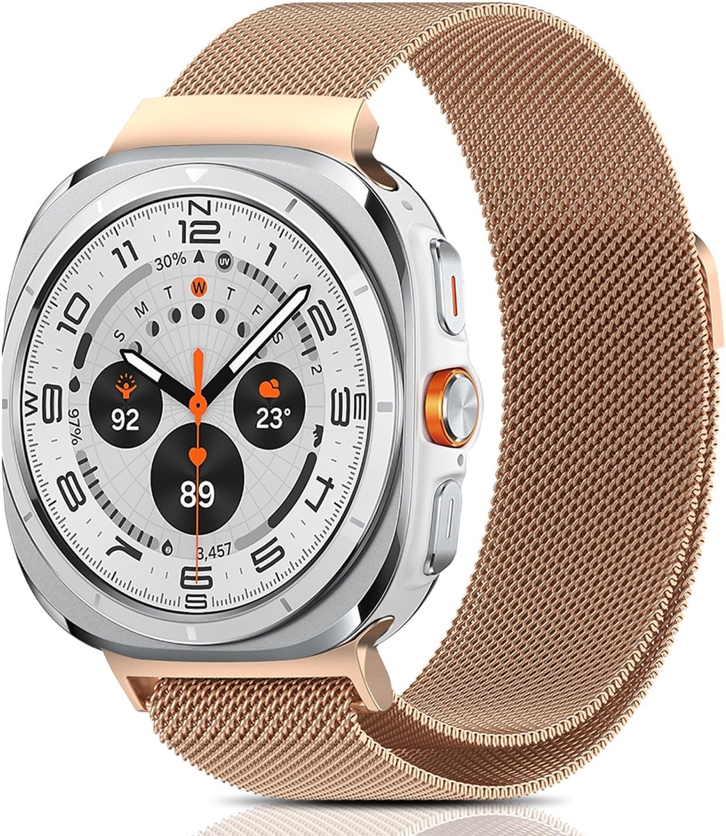 SolidKeus - Armband voor Smartwatch Galaxy Watch Ultra Roségoud