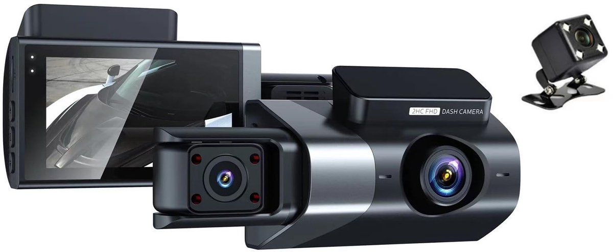 SolidKeus - 1080P HD Dash Cam met Nachtzicht en Parkeerbewaking