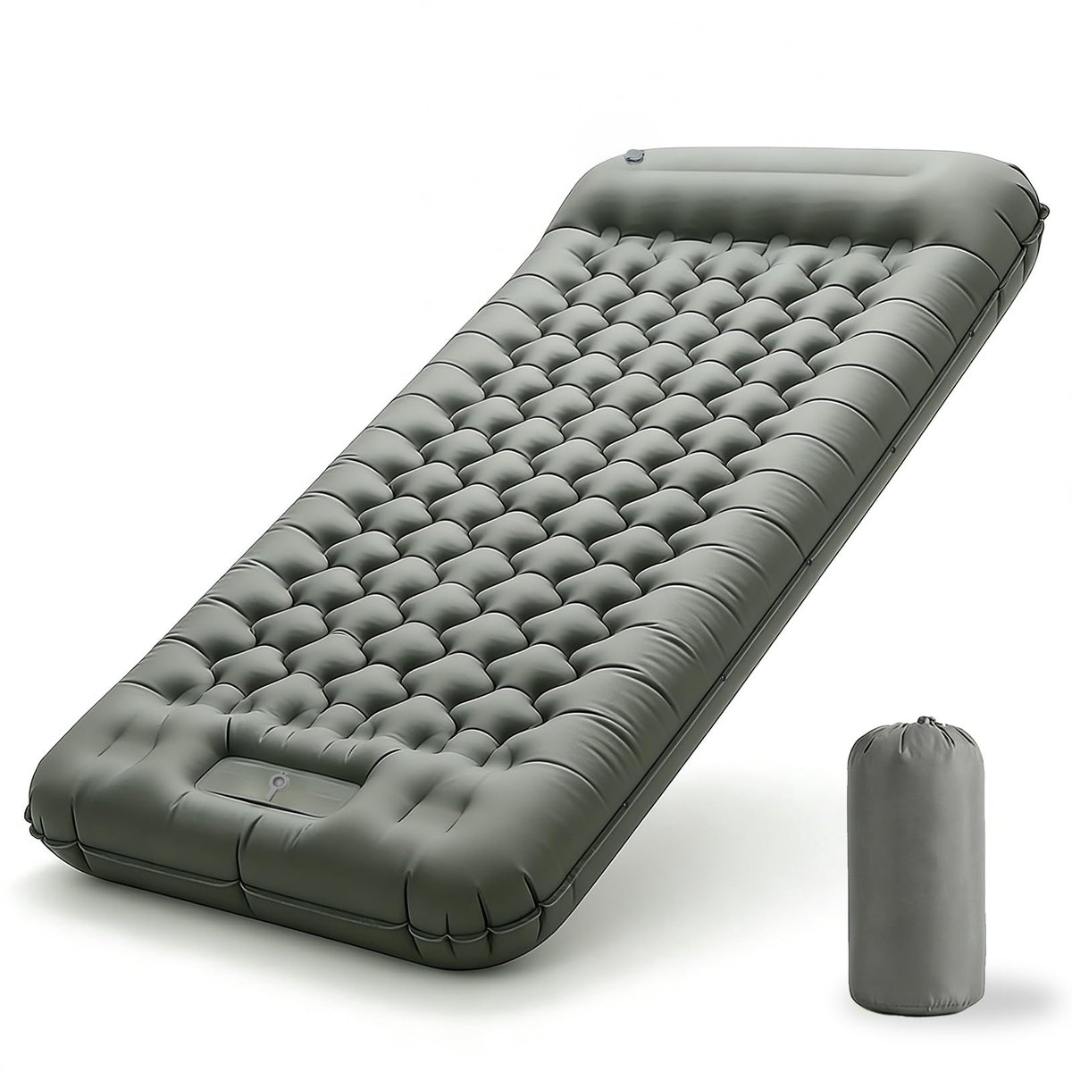 SolidKeus - Inflatable Campingmatras, Extra Dikke en Brede Matras met Voetpomp