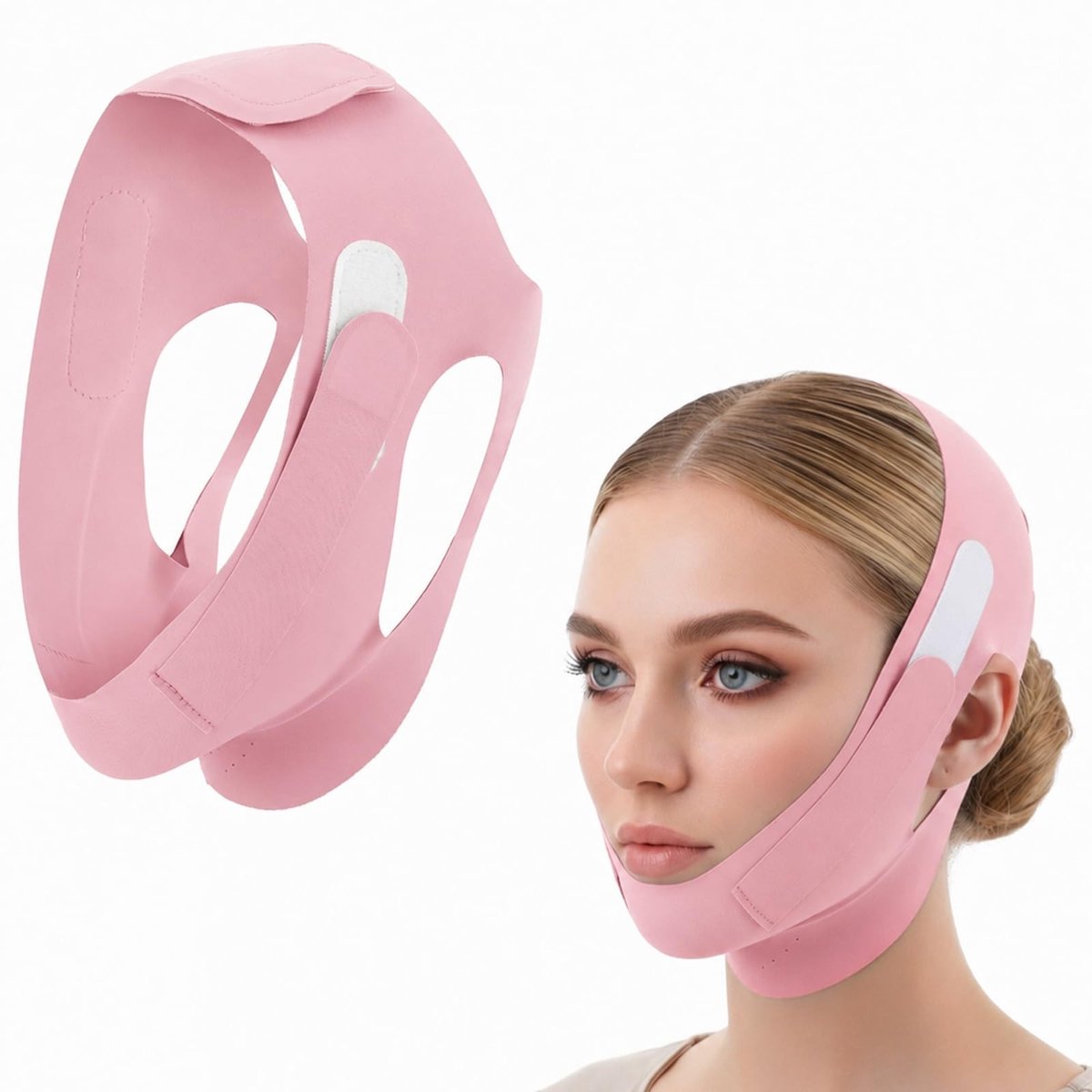 SolidKeus - Roze V-Gezichtsmasker voor Gezichtsversteviging