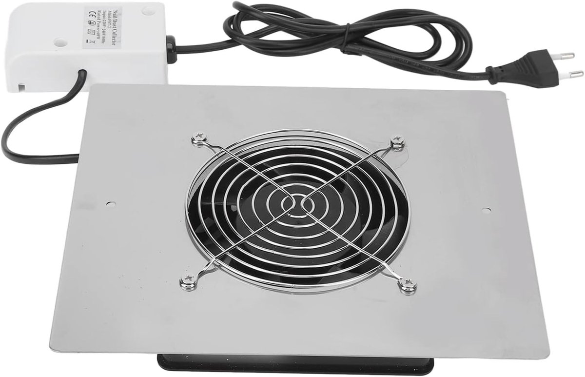 Krachtige Nageldust Collector en Stofzuiger voor Manicure, 60W Stofafzuiger voor Thuis en Salon, Tafelmodel voor Efficiënte Reiniging