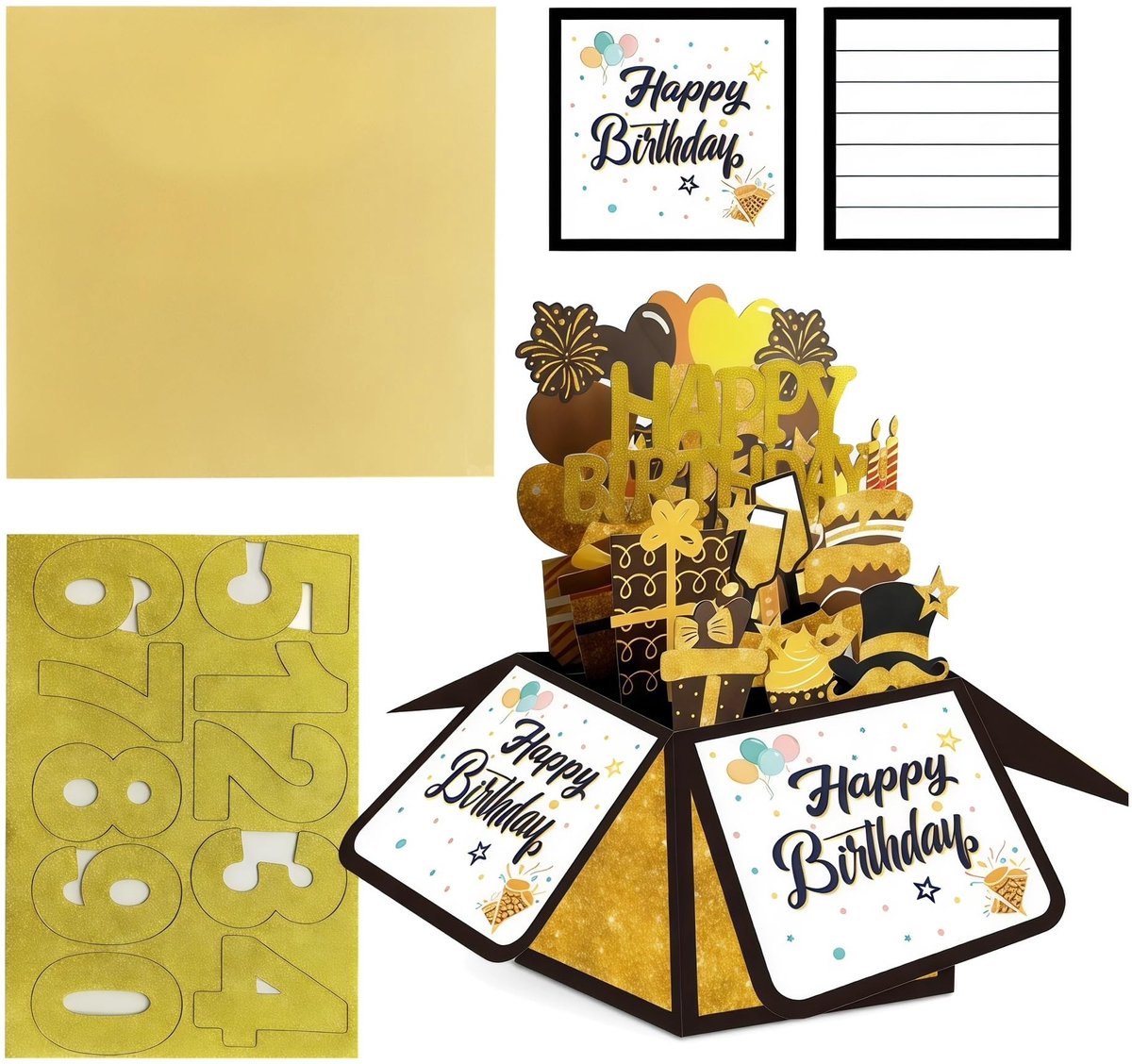 SolidKeus - Gepersonaliseerde 3D Pop-Up Verjaardagskaart