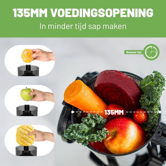 SolidKeus - Slow Juicer met 1.8 L Capaciteit en Reversiefunctie — afbeelding 5