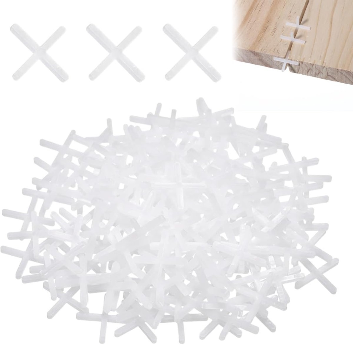 SolidKeus - Set van 1000 Tegelafstandhouders 3 mm voor Nauwkeurige Tegelplaatsing