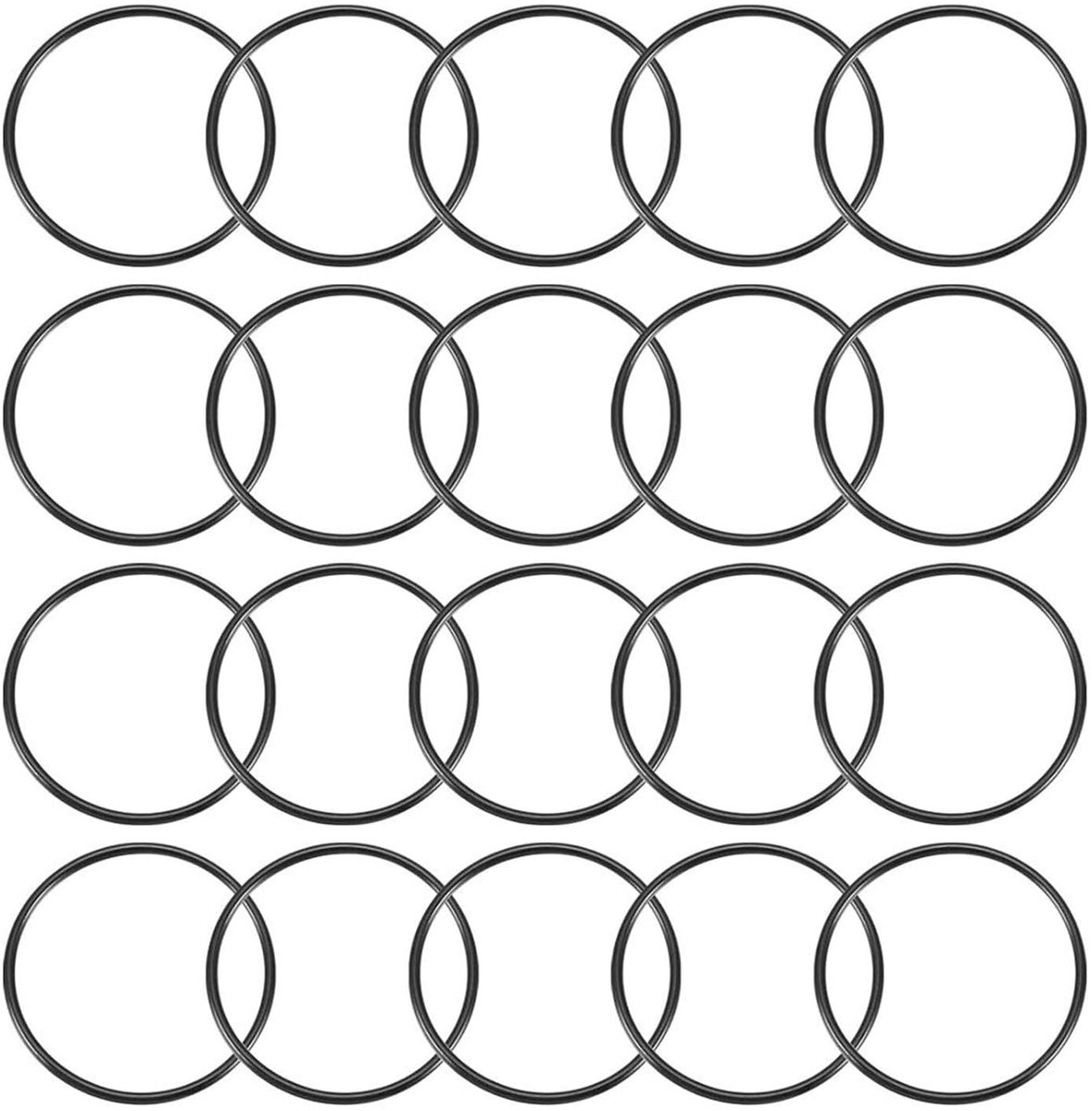 20 Stuks Nitril Rubber O-Ringen, 85mm Buitendiameter, 78mm Binnendiameter, 3.1mm Breedte - Ideaal voor Waterdichte Afdichtingen, Sanitair en Auto Toepassingen