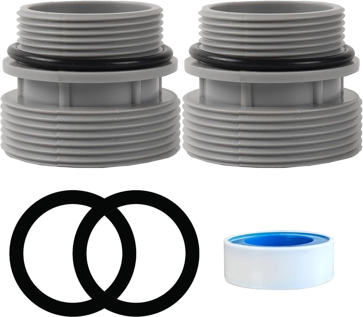 SolidKeus - Adapter Set voor Zwembad Hoses, Flexibele Verbinding voor Pompen