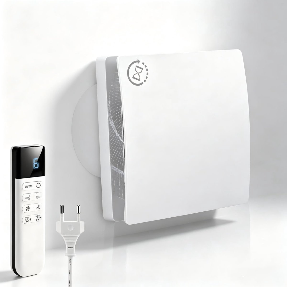 SolidKeus - Badkamer Ventilator met Timer en 9 Snelheden