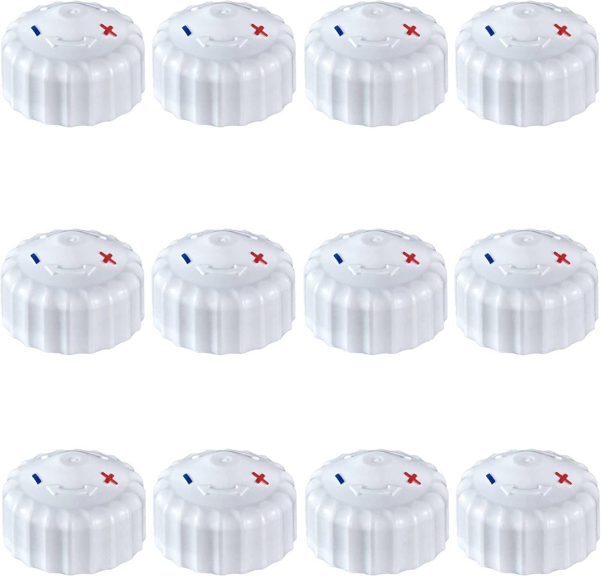 12 x ventieldoppen, handregelkap, bouwbeschermkap, kleurgemarkeerde uitvoering, M30 x 1,5, 12 stuks