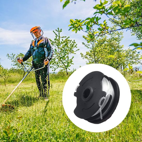 Snaartrimmer vervangende spoel lijn voor Parkside draadloze grastrimmer PRTA 20-Li C3 IAN351753 vervangende automatische invoerspoel (6 stuks) — afbeelding 4