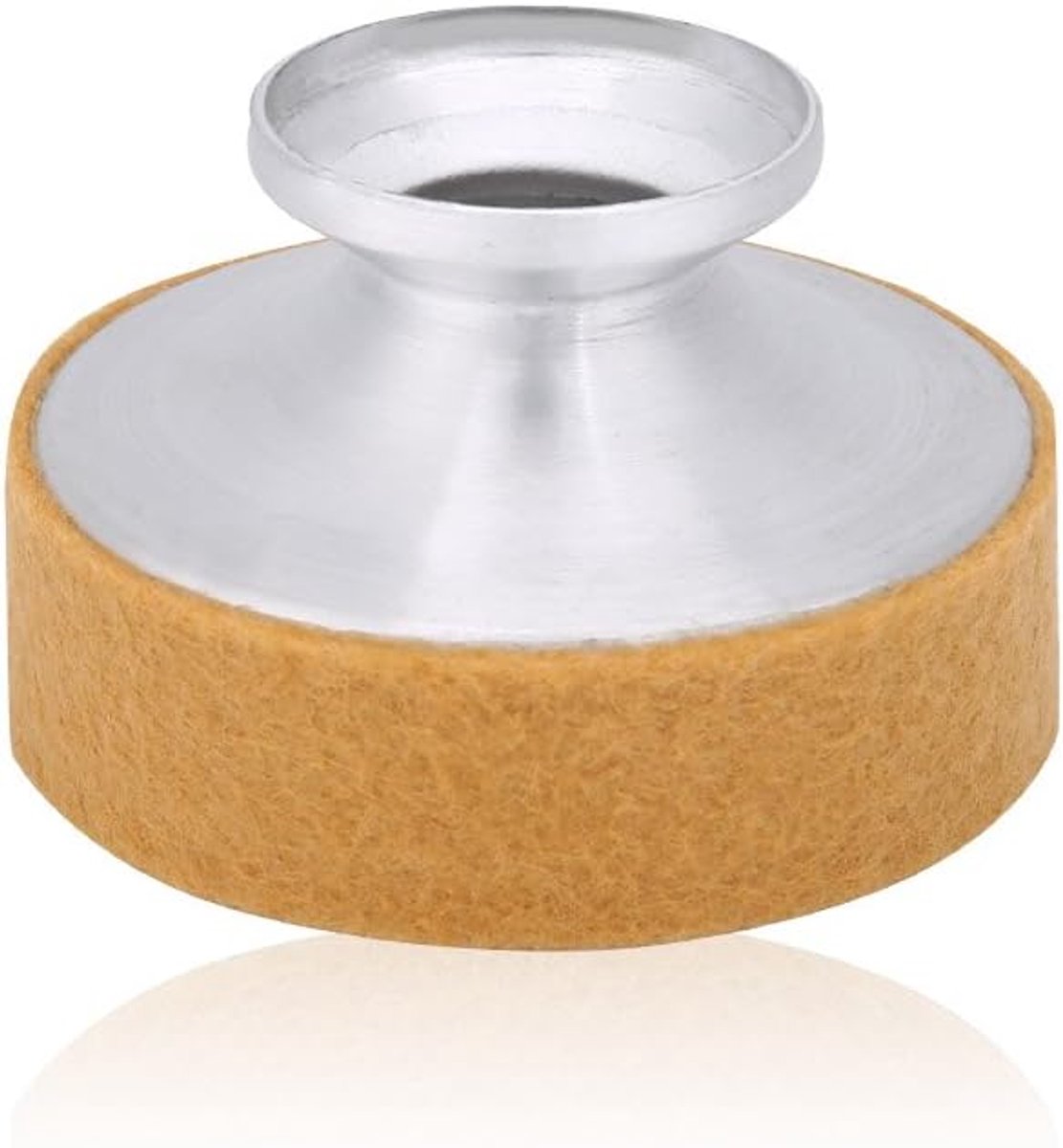 Saxophone Mute, Aluminum Alloy Dampener for Noise Reduction, Lightweight and Durable, Ideal for Practice and Recording (Apricot)