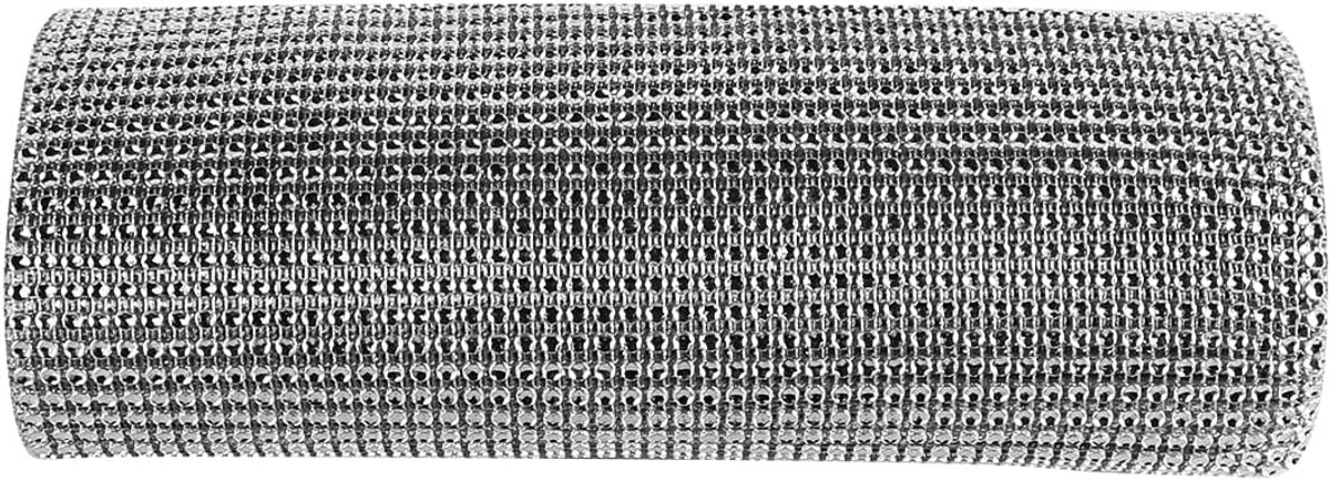 Kristal strass diamant lint 4,5 m lang 25 cm breed sprankelend bling gaas DIY kunst knutselen bruiloft verjaardag evenement decoraties riemen taart