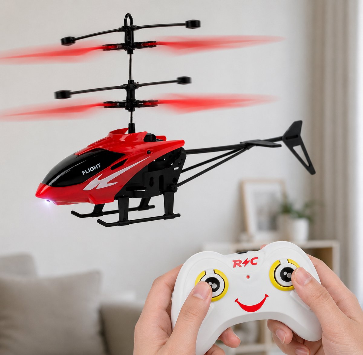 Mini Helikopter - Afstandsbestuurbaar - Drone - Helicopter — cadeau in Spellen & Speelgoed - foto 3