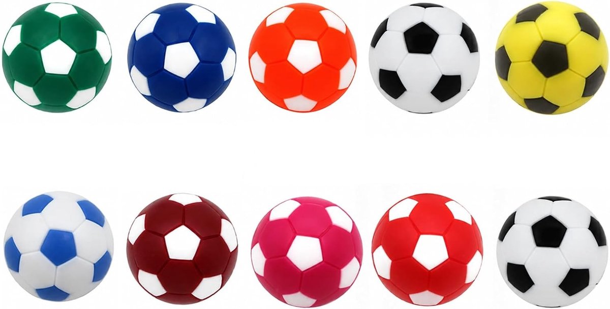 Professionele tafelvoetbalballen 32 mm - Set van 10 mini tafelvoetbalballen van ABS, ideaal voor kinderen en volwassenen, perfect voor competitie en recreatief spel