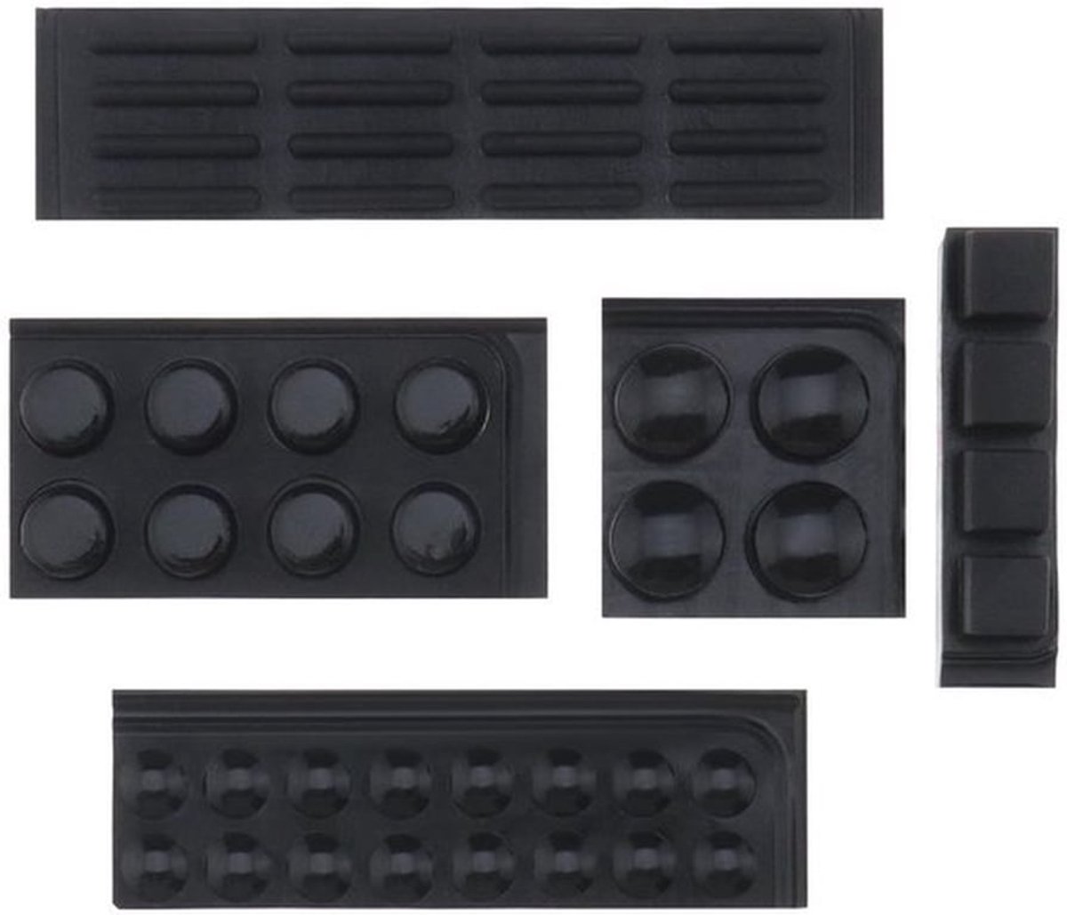 Bumper Pads - Geluiddempende Kussens - Zwart - Siliconen Voeten - Ideaal voor Meubels en Elektronische Producten - 48 Stuks