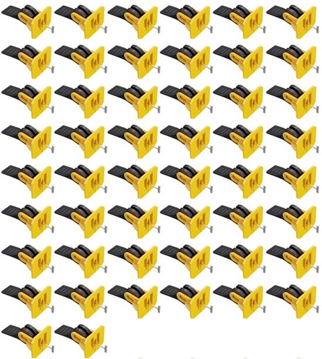 Tegelsysteem 50 Stuks - Herbruikbare Tegelafstandhouders - Eenvoudig te Installeren - Verstelbaar - Voor Muren/Vloeren - Geschikt voor Tegeldiktes 8-12 mm