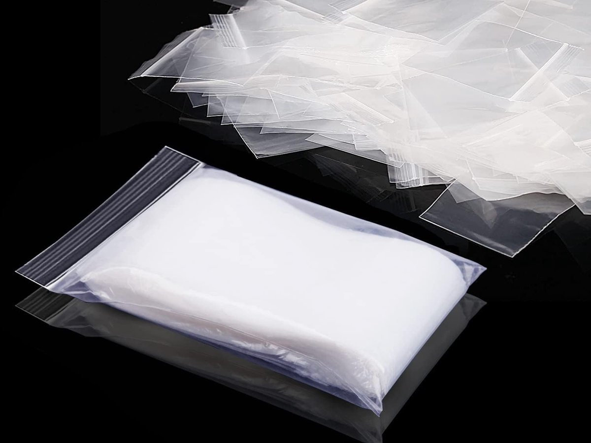 Afsluitbare Plastic Zakjes - Transparant - 12 x 8 cm - Stevige Ziplock Zakjes - Voor Kantoor en Thuis
