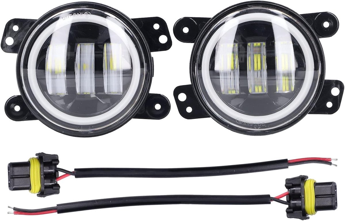 Angel Eyes Light 30W 3000LM LED Mistlamp voor Auto Truck Van Trailer Universal