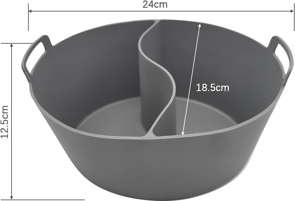 Slowcooker Liners - Crock Pot - Koken Twee Gerechten - Met Middenverdeler - 2 Stuks - Blauw – foto 7