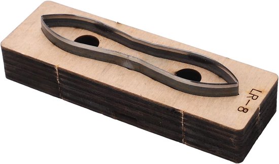 Leer Snijden Sterven, Leer Metalen Stansmessen DIY Leer Snijden Gestanst Mal voor DIY Ambachten Sieraden Maken en Thuis, Hollow Punching Tool (LR-8) — afbeelding 3
